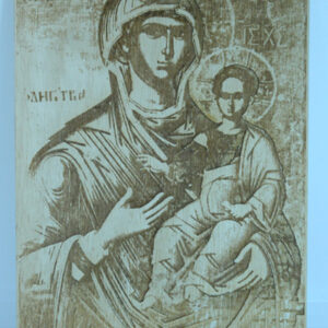 Σκαλιστή αγιογραφία Παναγίας Οδηγήτριας