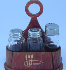 Ξύλινη βάση για αλατοπίπερο