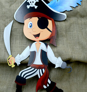 Ξύλινο διακοσμητικό τοίχου: Πειρατής